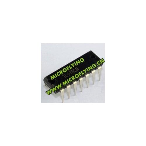 MICROFLYING 50PCS/LOT TL074CN TL074C TL074 DIP-14 Operational amplifier chip