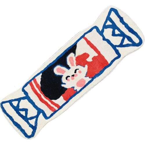 Cute Manual Girl Series Bedroom Bedside Carpet Can Be Water Scrubbing Floor Mat Absorbent Door Mat