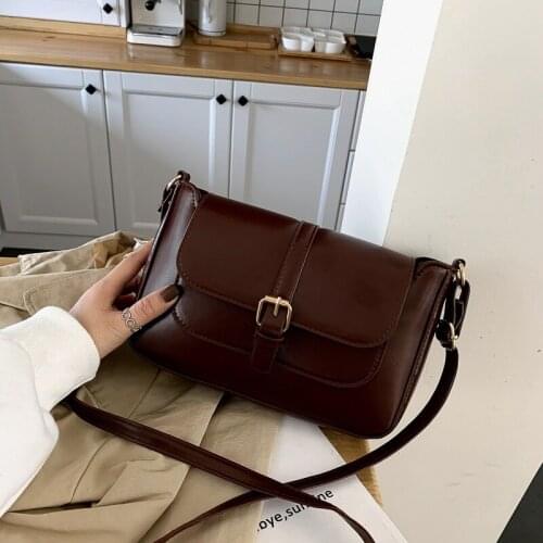 Ins Fashionable Retro Square Bag Autumn and Winter New One-shoulder Shoulder Satchel