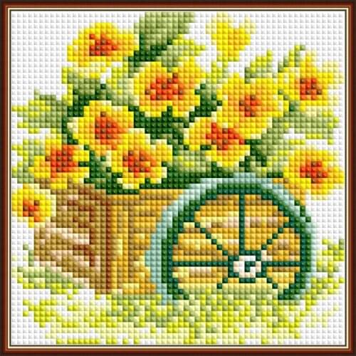 5D Diy Round Diamond And Square Diamond Painting Kits Flower Bonsai Cross Stitch Mosaic Diamond Embroidery Home Decoration Gift
