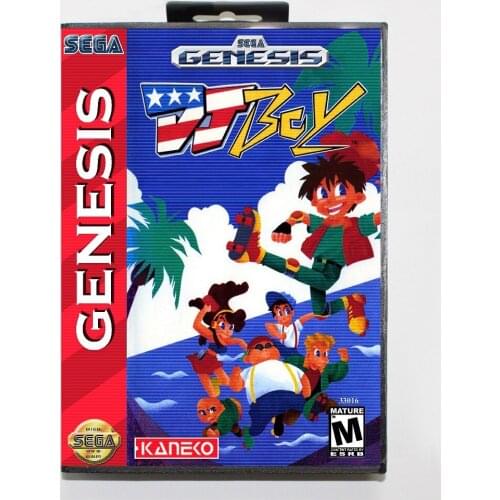 New Arrival 16 bit Sega MD game Cartridge with Retail box - DJ Boy game card for Megadrive Genesis system