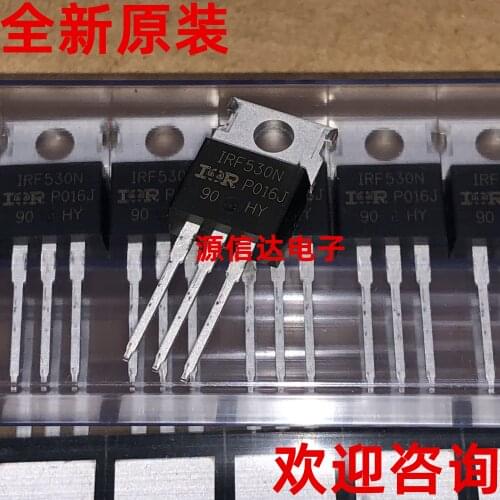 New original IRF530 IRF530N 100V 17A TO-220 P Channel MOS tube imported from stock