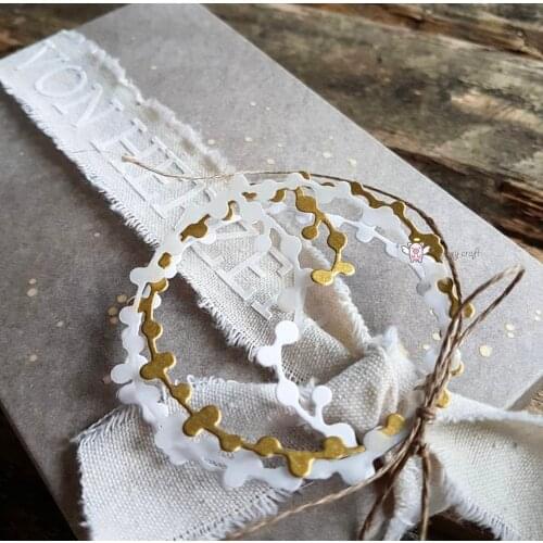 PP Craft metal cutting dies cut die mold New 2Pcs Circle fruit ring Scarpbook paper craft knife mould blade punch stencils dies