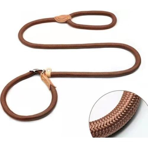 Dog Leash Strong Rope P Chain Collar for Big Large Dogs Leather Pet Belt Lead Training for Golden Retriever Running Leads Nylon