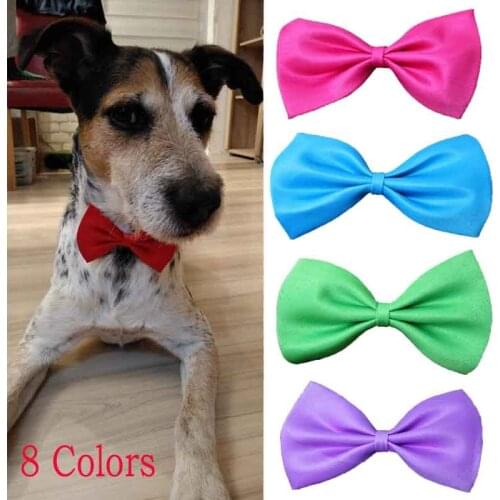 1pc Adjustable Dog Cat bow tie neck tie pet dog bow tie puppy bows pet bow tie different 8 colors supply