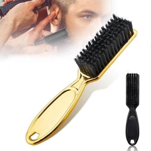 Plastic Handle Hairdressing Soft Hair Cleaning Brush Barber Neck Duster Broken Hair Remove Comb Hair Styling DIY Home Tools Comb