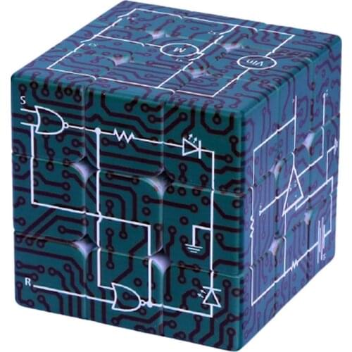 Speed Cube Stress Reliever Cool Toys UV Printing Electric Circuit Science Magic Cube Physics Learning Puzzle Toys Puzzle Cube