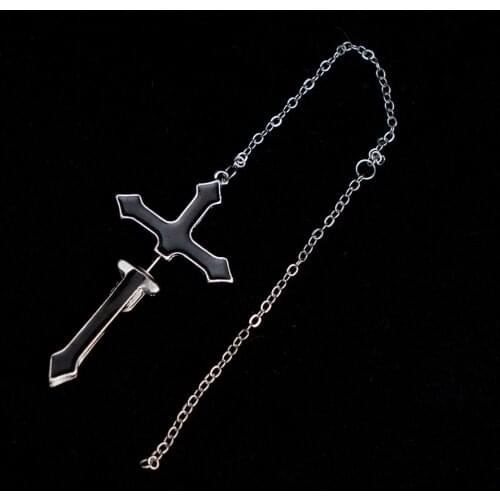 Vintage Cross Drop Earrings for Women1PC Long Chain Cross Zipper Drop Earrings for Men Women Party Punk Costume Jewelry Gift