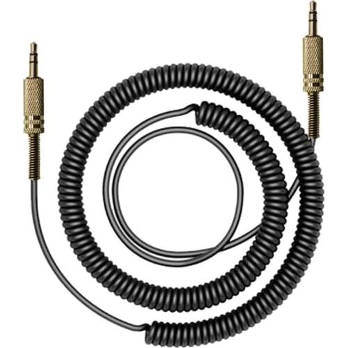 Replacement Aux Extension Cord 3.5mm Coiled Audio Cable for Marshall Action II Stanmore II Woburn II Stockwell Bluetooth Speaker