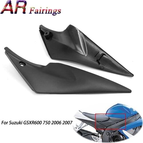 06-07 GSXR 600 750 Motorcycle Tank Side Cover Panel Bracket Fairing Frame Plastic Black For Suzuki K6 GSX-R600 GSXR750 2006 2007