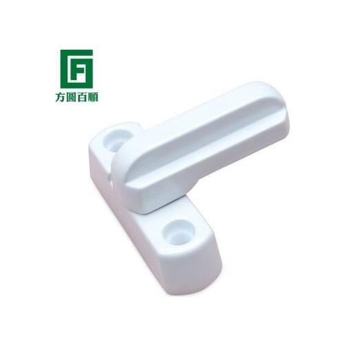1 PC Plastic White Window Door Lock Sash Security Swing Lock Latch Home Housing Safely Opening And Closing Handle Lock