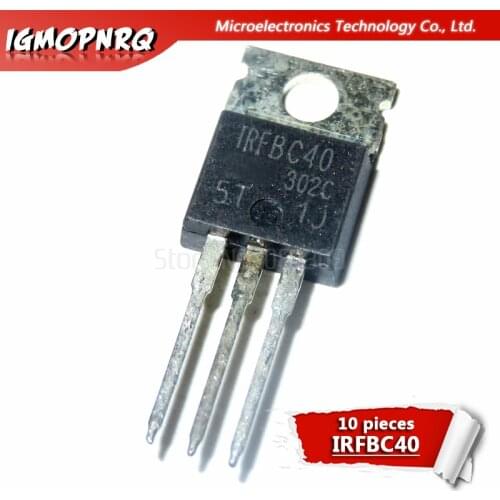 10pcs IRFBC40 BC40 N-channel FET TO-220 new original