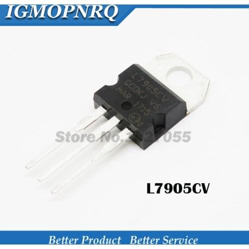 10PCS L7905CV TO220 L7905 TO-220 7905 LM7905 MC7905Voltage regulator 5.0 V / 1.5 A