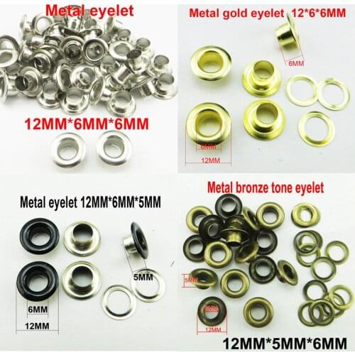 200PCS Antique Silver EYELET 6MM HOLE Button Sewing Clothes Accessory Bag Fits ME-028Q