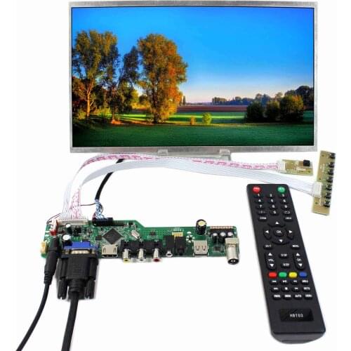 12.1inch HSD121PHW1 1366x768 LCD Screen+TV H DMI VGA AV USB AUDIO LCD Controller Board T.V56.03