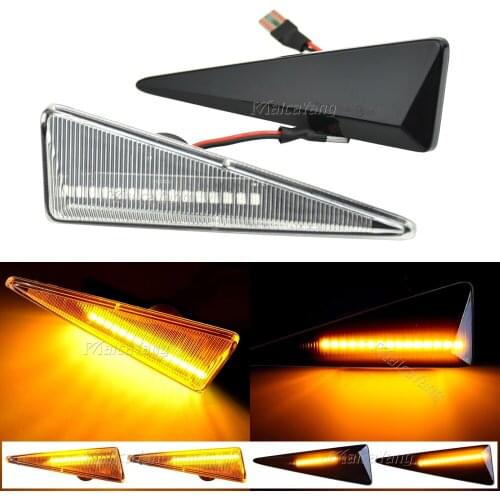 2Pcs Dynamic LED Side Marker Light Turn Repeater Lamps For Renault Espace MK4 Vel Satis Wind Avantime Megane 2 Scenic 2 Espace 4