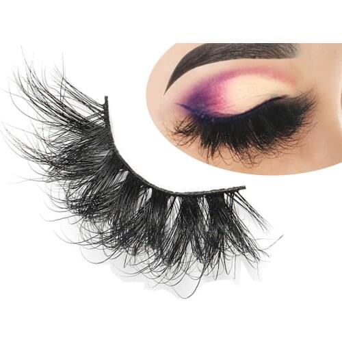25mm Lashes Mink 1 Pair False Eyelashes Dramatic Look Lashes 5D Lash Extension
