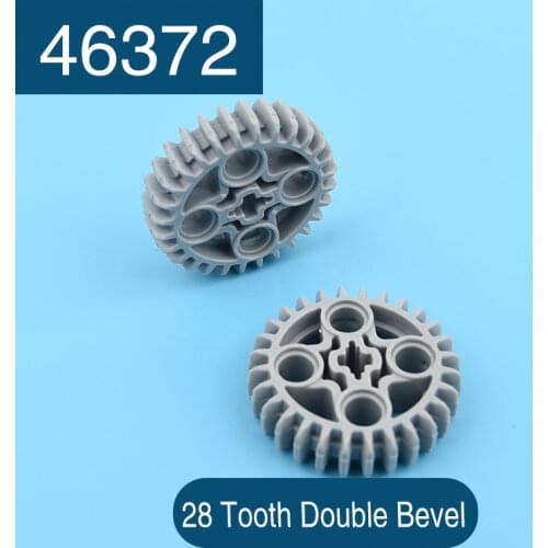 4pcs 46372 high-tech building block parts gear 28 teeth double cone toy