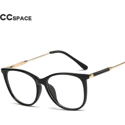 48101 Anti Blue Light Cat Eye Round Plastic Titanium Glasses Frames Men Women Optical Fashion Computer Glasses