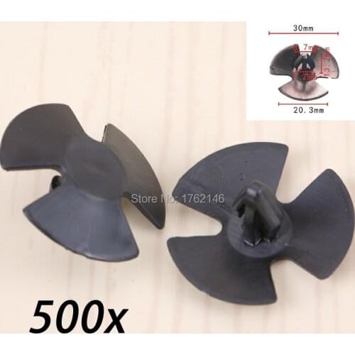 500x Hood Silencer Insulation Pad Retaining Trim Clips 4878883AA For Auveco #20164 Chrysler 300 Dodge Journey Ram 1500 Jeep
