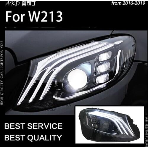 AKD Car Styling Head Lamp for BENZ W213 Headlights 2016-2019 E200 E300 E260 E350 LED Headlight DRL Hid Bi Xenon Auto Accessories
