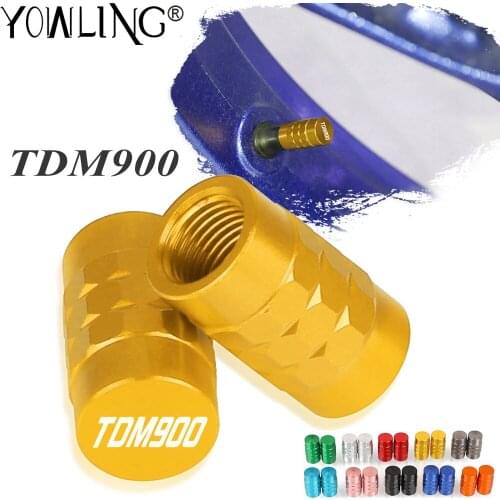 For YAMAHA TDM900 TDM 900 2004-2011 2012 2013 2014 Motorcycle Accessories CNC Wheel Tire Valve Caps Tyre Rim Stem Airdust Covers