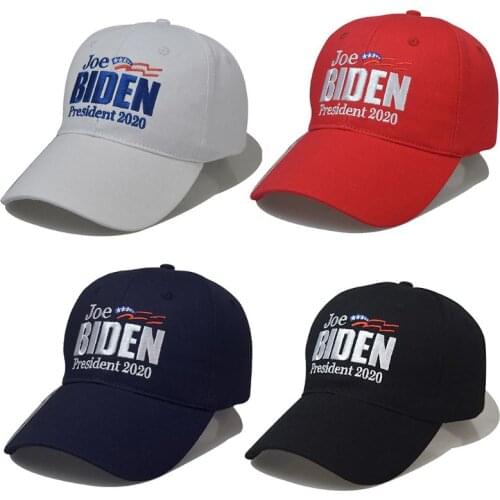 US President 2020 Baseball Cap Embroidery Adjustable Unisex Hat Sunscreen Summer Y4UD