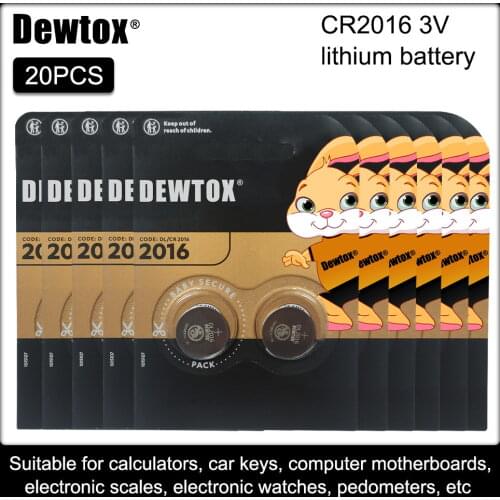Cr2016 20pcs for DURACELL original brand new battery for 3v button cell coin batteries for watch computer cr 2016 Suitable Watch