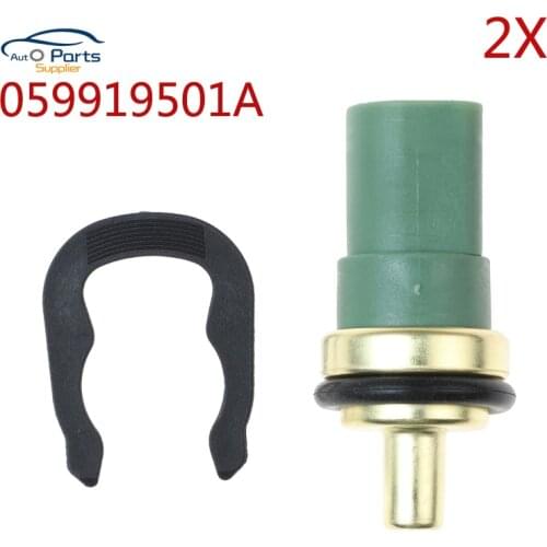 2Pcs 059919501A Water Temp Coolant Temperature Sensor For Audi A2 A3 A4 A6 TT For Volkswagen Passat Beetle Jetta Golf 078919501C