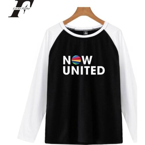 2020 Kpop NOW United Better Album T Shirt Men/women Cotton Long Sleeve Unisex Harajuku Tops Tees Print Casual Piece Short O-neck