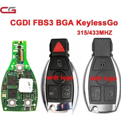 HKCYSEA for Benz Keyless Go FBS3 Smart Key 315/433mhz Support on W221 W216 W164+ W166 W251 for CGDI MB VVD2 VVDI MB