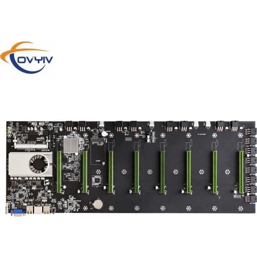 COVYIV BTC-D37 Mining Farm Miner motherboard Mother board 8 GPU PCIE 16X DDR3 Support 1066/1333/1600mhz