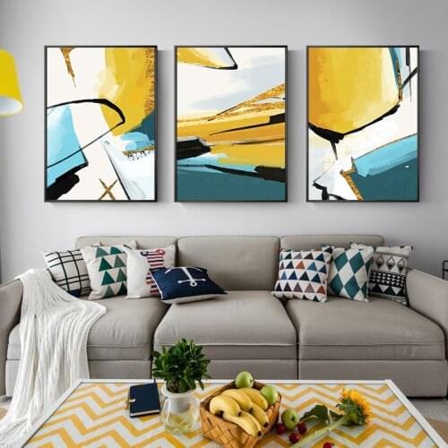 Minimalistic Abstract Color Art Canvas Painting Print Poster Picture Wall Living Room Bedroom Office Home Decor