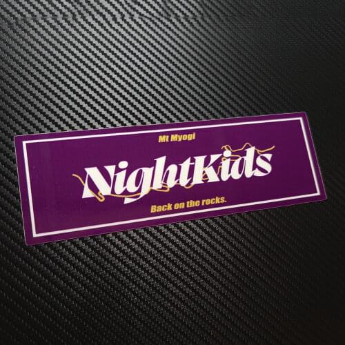 Myogi Back on Rocks Nightkids Car Styling Sticker JDM Auto Oil Tank Window Body Vinyl Motorcycle Keyboard Decals