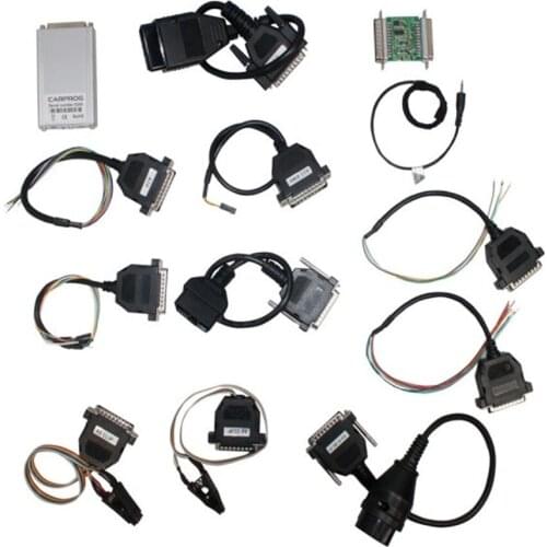 New Carprog V10.93 CAR PROG Full 21 Adapters Universal Tool for Airbag Reset Dashboard Immobilizer Free Shipping