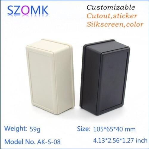1 pc, 105*65*40mm hot selling szomk plastic enclosure outlet boxes plastic box for electronics project junction box plastic case