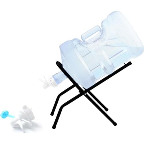 Outdoor Camping Button Drinking Water Dispenser Flip Faucet For Plastic Bucket Rack Set With Bucket Leak Nozzle For Plastic Drum