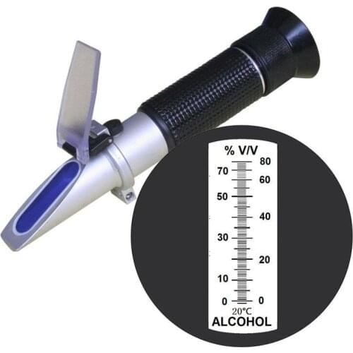 Alcohol Concentration Detector Of Liquor Alcohol Meter Refractometer Refractometer 0-80% Alcoholometer Oenometer