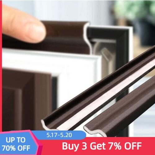 2M/4M S Shape Window Door Frame Weather Stripping Strong Adhesive PU Foam Seal Strip Window Insulation Tape for Bottom and Side