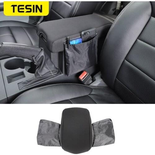 TESIN Stowing Tidying Car Armrest Box Pad Storage Bag for Jeep Liberty for Dodge Nitro 2007 2008 2009 2010 2011 2012 Accessories