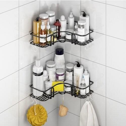 Corner Shower Caddy Shelf, 2-Pack Wall Mounted Shower Bathroom Shelf