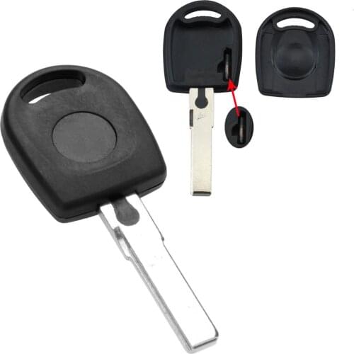 Yetaha HU66 Blade Replacement Car Key Case Shell With ID48 Chip For VW Volkswagen Passat Polo Quantum Golf Bora Beetle Fox