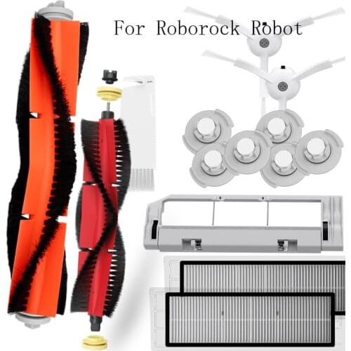 For Xiaomi Roborock E3 E4 S4 S5 P5T4 T6 T7 T7Pro Robot Vacuum Cleaner Spare Parts HEPA Filter Side Roller Main Brush Mop Wall