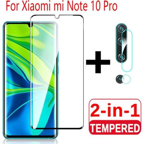 2in1 protective glass for Xiaomi Redmi Note 8 Pro 8A 8T 9s 9 Mi Note10 10 Lite tempered glass Camera lens screen protector film
