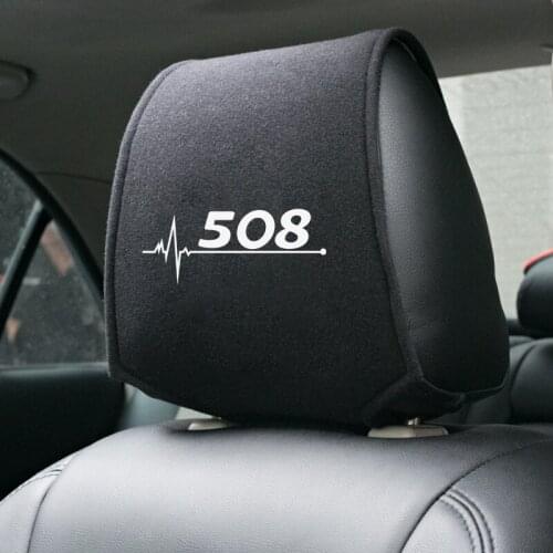 1PCS Car seat headrest cover for Peugeot 508 Accessories Car Styling