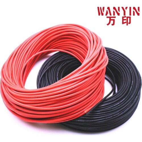 10 meters high quality silicone cable 7 8 9 10 11 12 13 14 15 16 17 18 20 22AWG high temperature resistant soft silicone wire