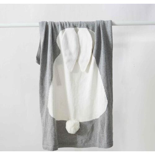 2020 Cute fox blanket 75x105cm Wool blanket to on for the sofa/Bed/Car Portable