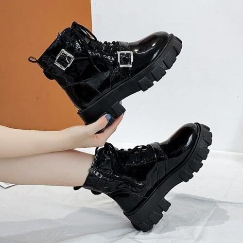 2021 Fashion Winter Women Boots Warmth Platform Ankle Boots Women Casual Booties Round Toe Womens Shoes Botas Mujer