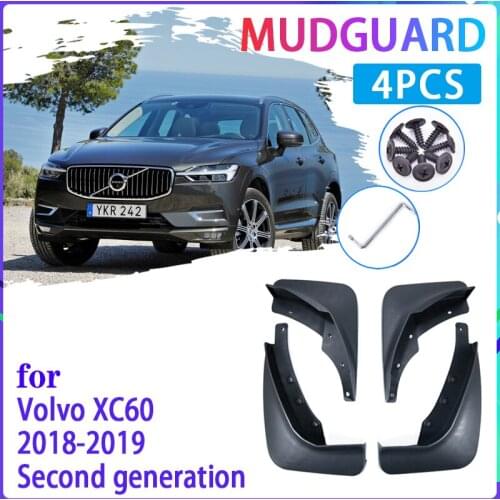 4PCS Car Mud Flaps for Volvo XC60 2018~2019 Mudguard Splash Guards Fender Mudflaps Auto Accessories