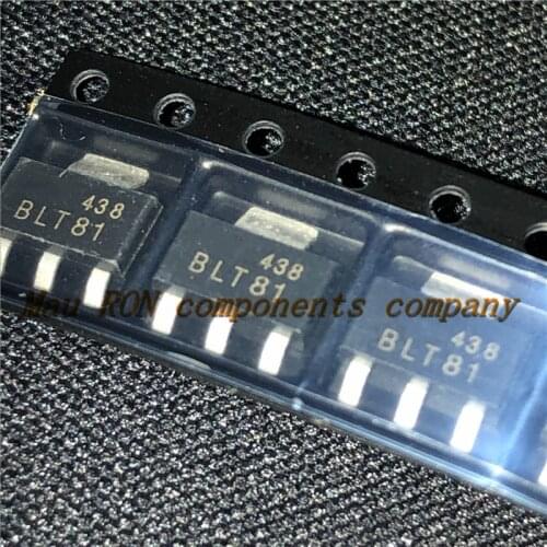 5PCS/LOT frequency transistor BLT81 SOT223 500MA / 7.5V / 1.2W / 900MHZ transistor